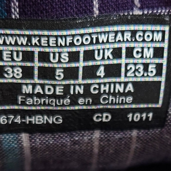 Keen Arcata Low Lace up Canvas Suede Pink Red Sneaker 5 - Picture 8 of 8